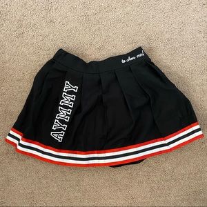 Aymmy in the Batty Girls mini cheer skirt
